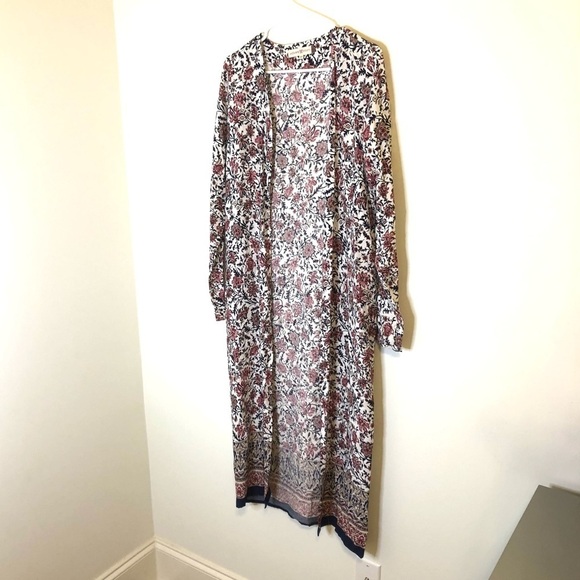 2/$30 Altar’d State - Floral Long Sleeve Kimono XS | Boho Lightweight Layer - Picture 3 of 7